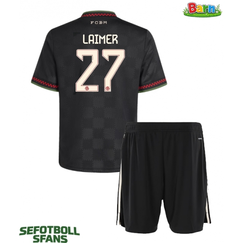 Bayern Munich Konrad Laimer #27 Tredjeställ Barn 2025-26 Kortärmad (+ Korta byxor)